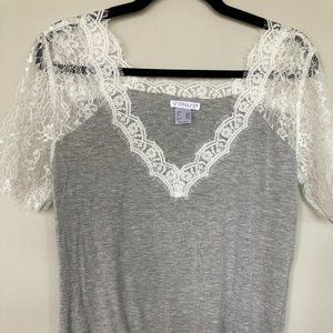 Venus, Lace Cotton T